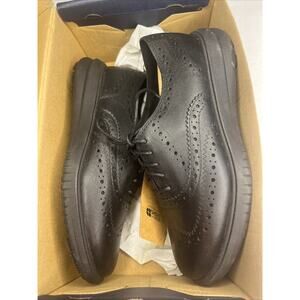 Cole Haan Woman’s Malorie Ltr Wing Ox Black Leather Size 7B B No W22474